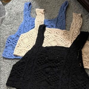 Crochet Cropped Tanks